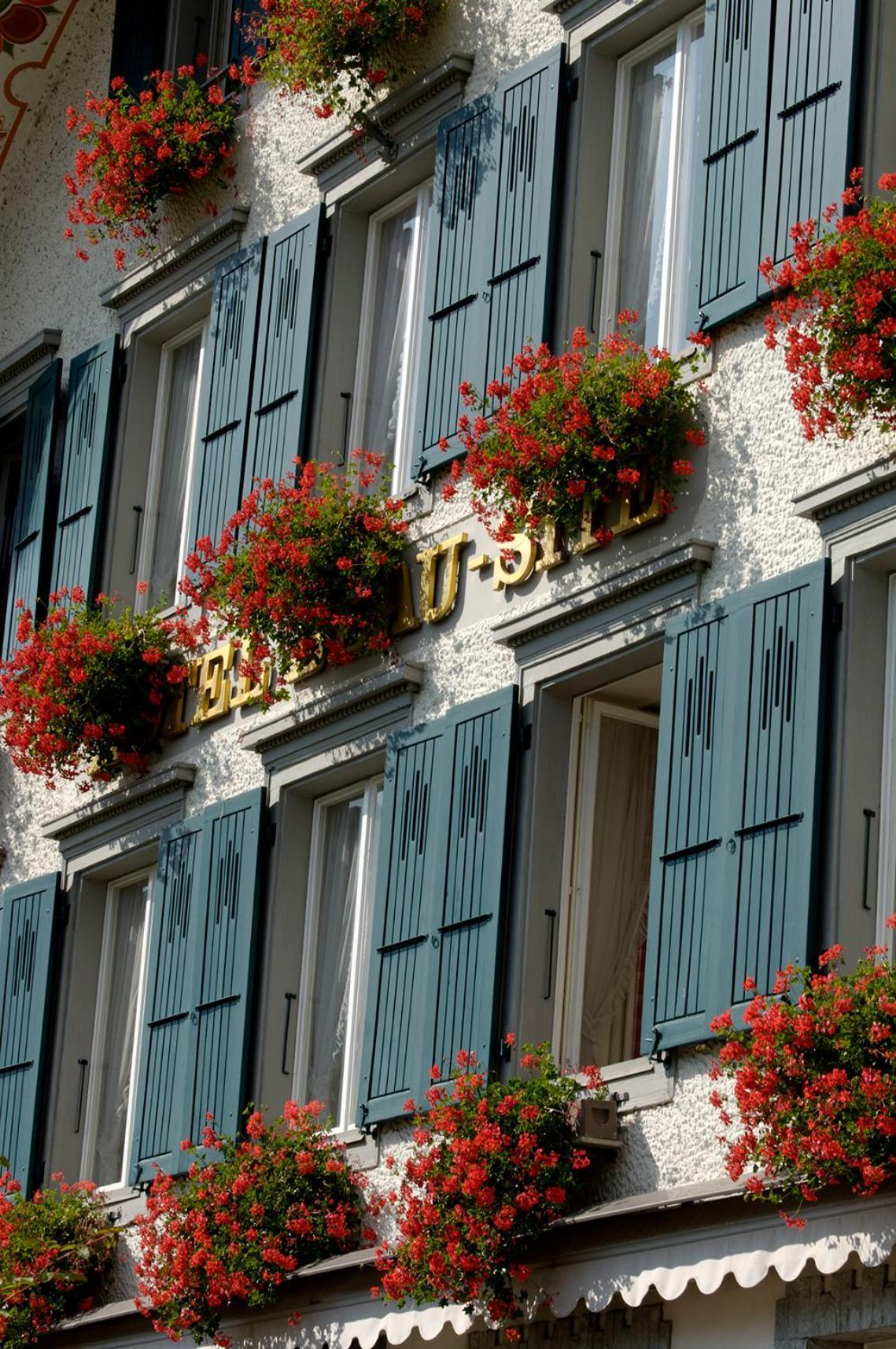 Hotel Beausite Budget Unterseen Eksteriør billede